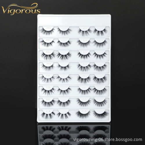 Vendors Private Label Natural 64 Styles False Lash Long Black Synthetic Extension Soft Fake Eyelashes